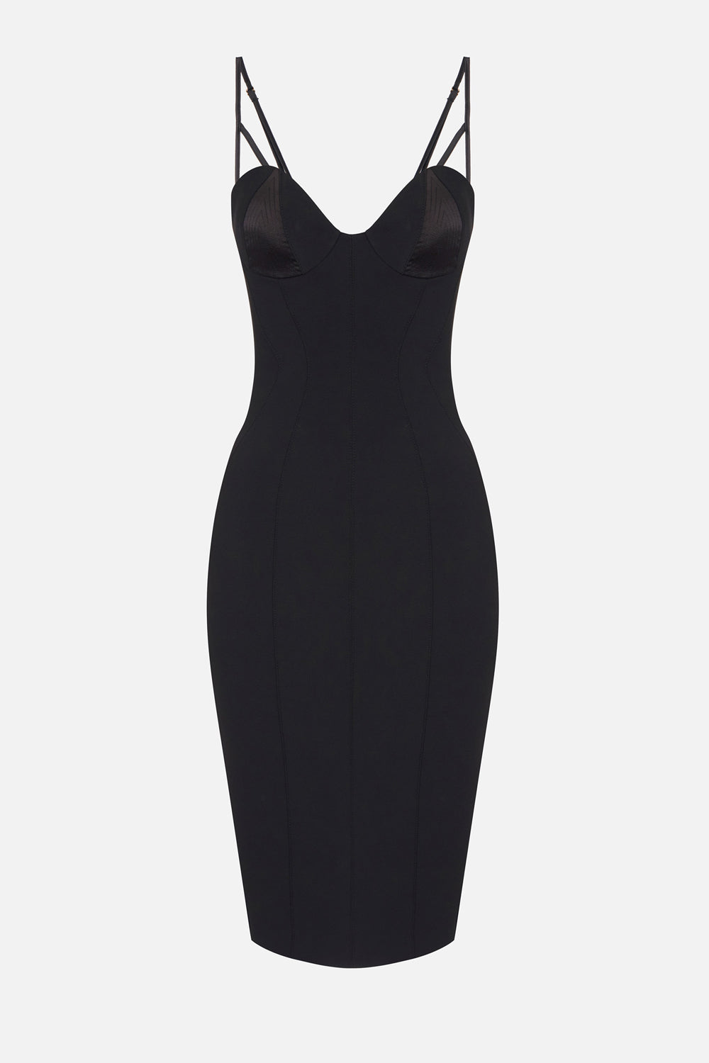 Abito in crêpe e raso AB964 66E2110 Elisabetta Franchi