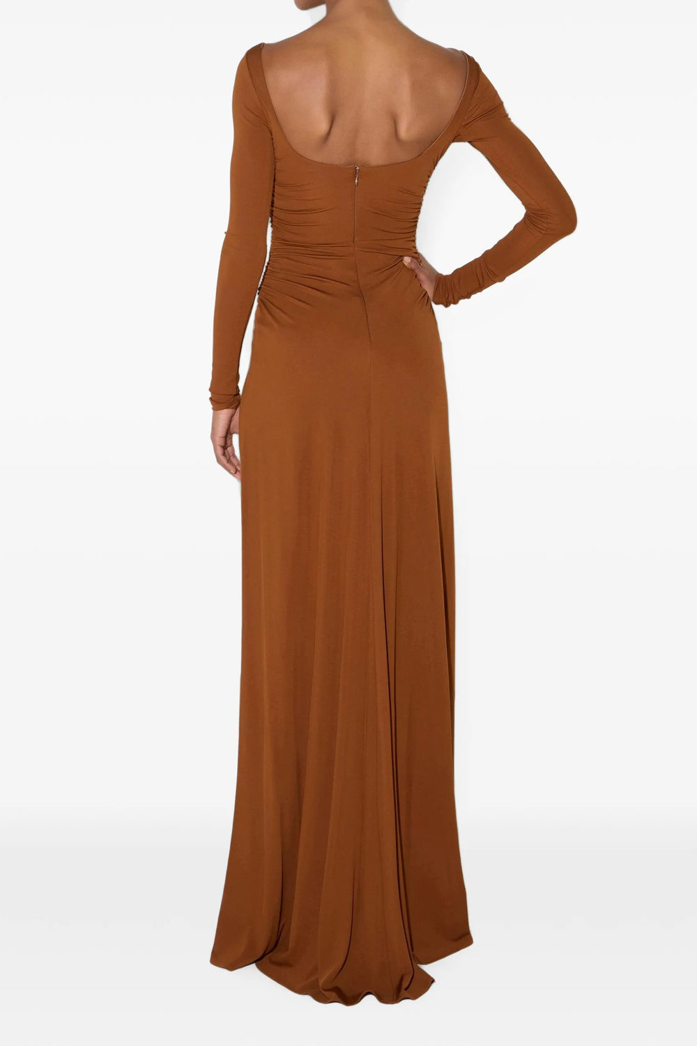 Abito Red Carpet In Jersey Crêpe con Pannello Effetto Coda ABR35 67E2FK3 Elisabetta Franchi