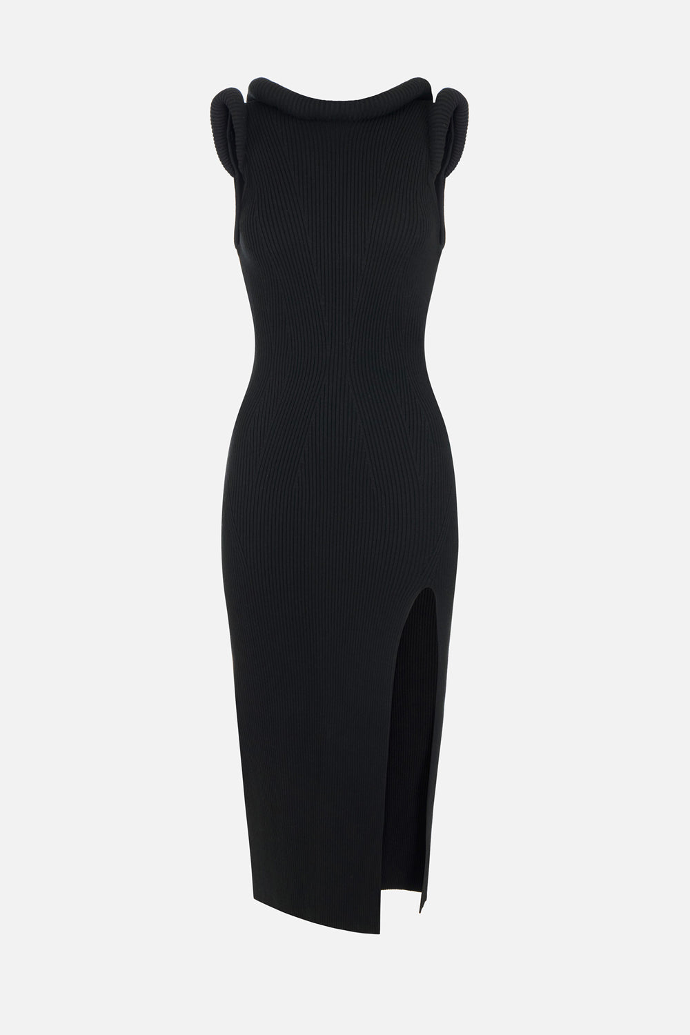 Abito in maglia con dettagli 3D<BR/> AM14S 66E2110 Elisabetta Franchi
