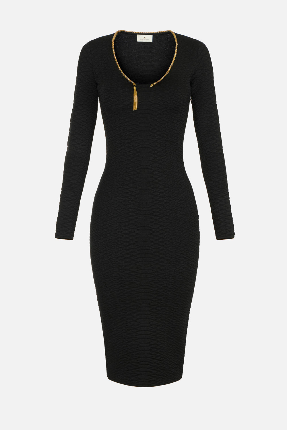 Abito in maglia a trama snake<BR/> AM30S 67E2110 Elisabetta Franchi