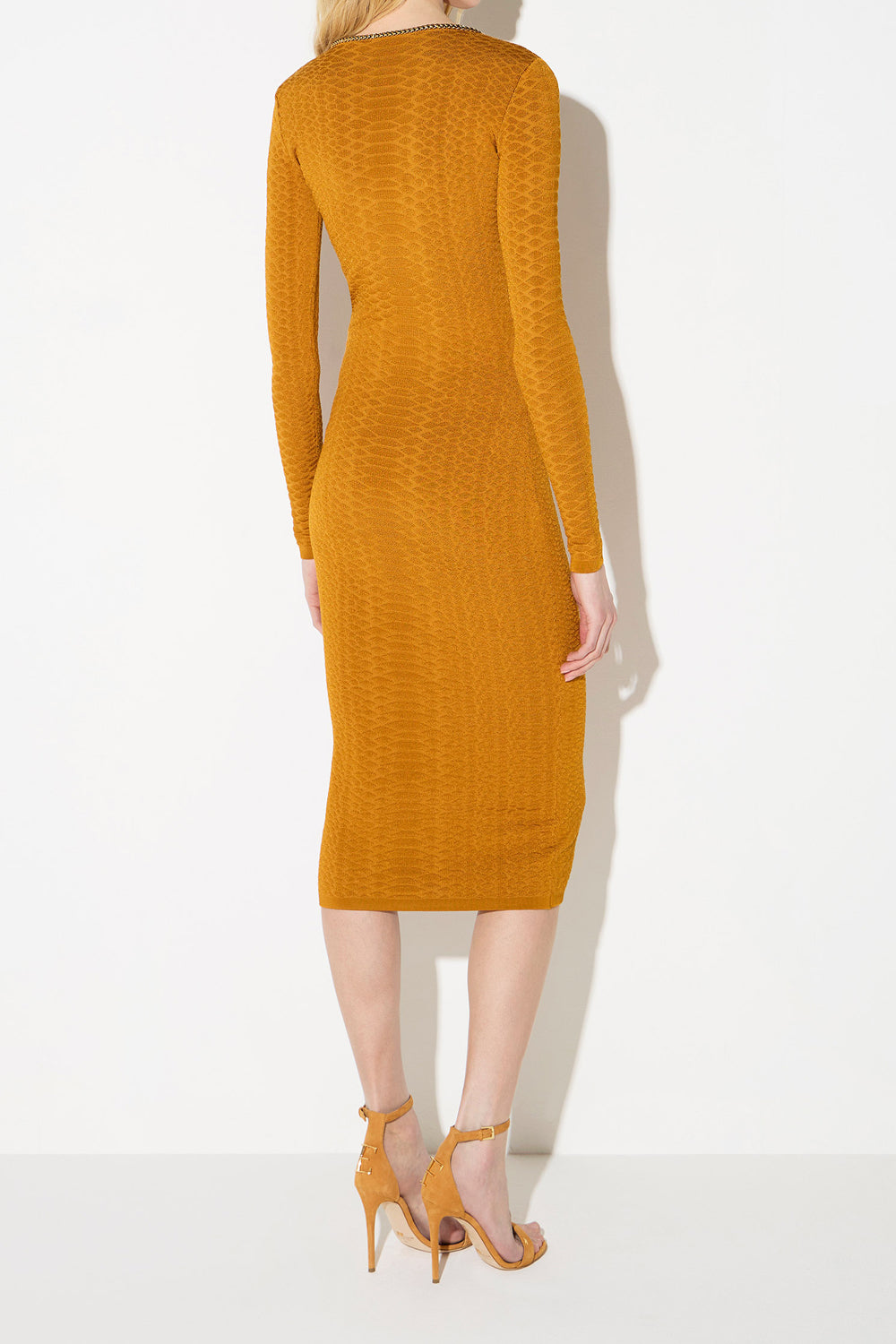 Abito in maglia a trama snake<BR/> AM30S 67E2940 Elisabetta Franchi