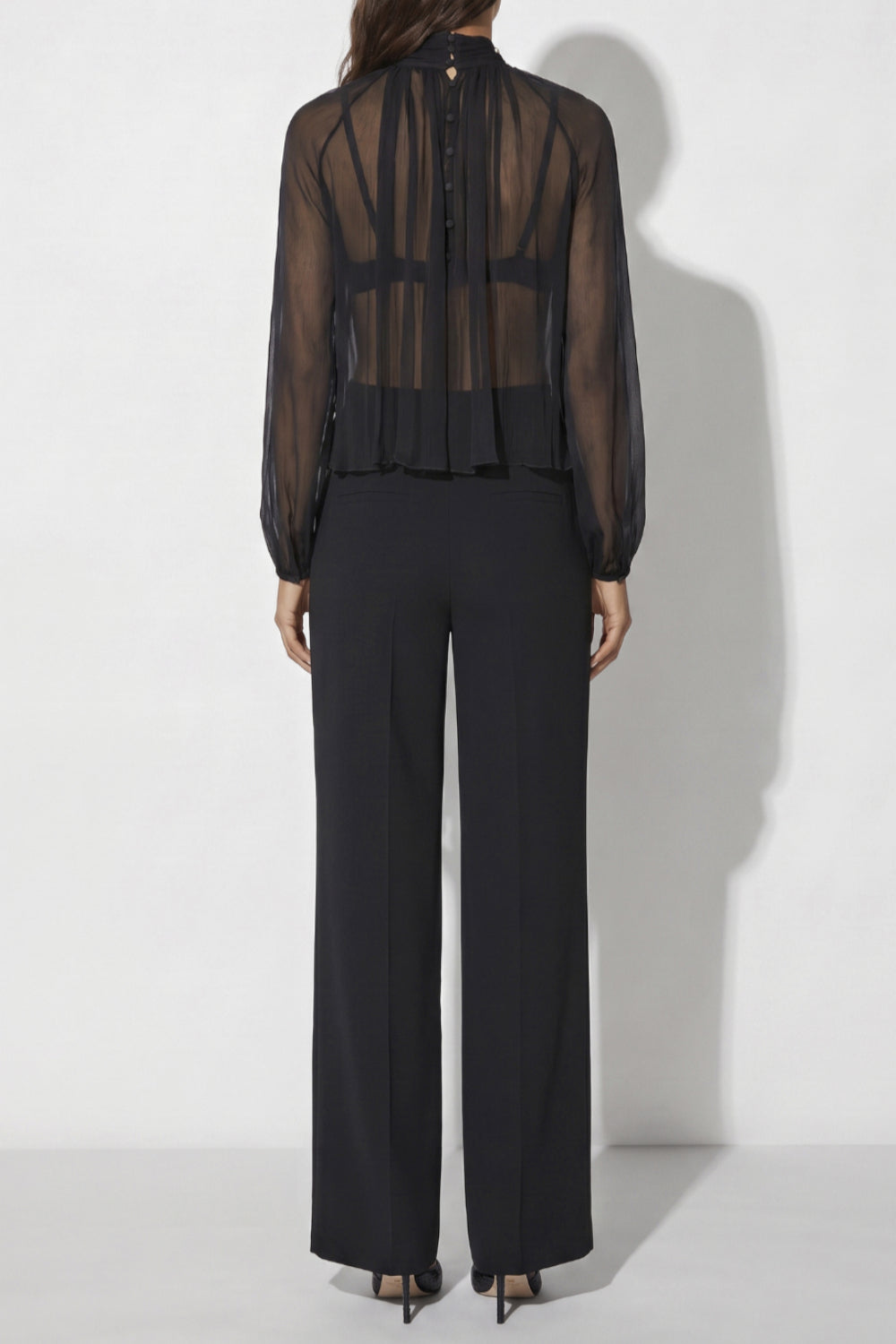blusa trasparente CA189 66E2110 Elisabetta Franchi
