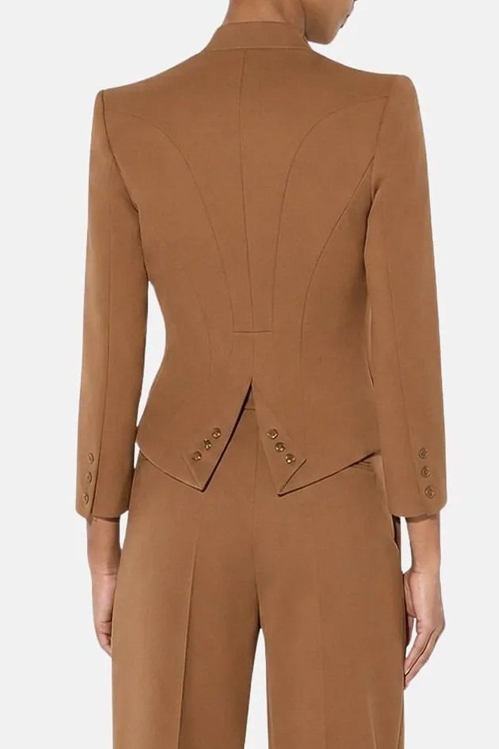 Giacca in gabardina con collo gioiello<BR/> GI249 66E2FK3 Elisabetta Franchi