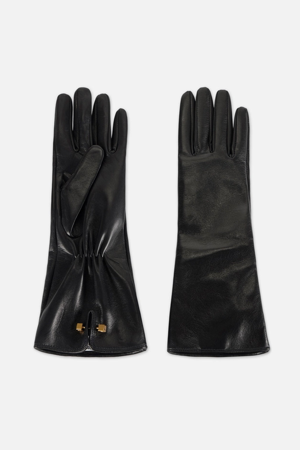 Guanti in pelle nappata con piercing GU16R 67E2110 Elisabetta Franchi