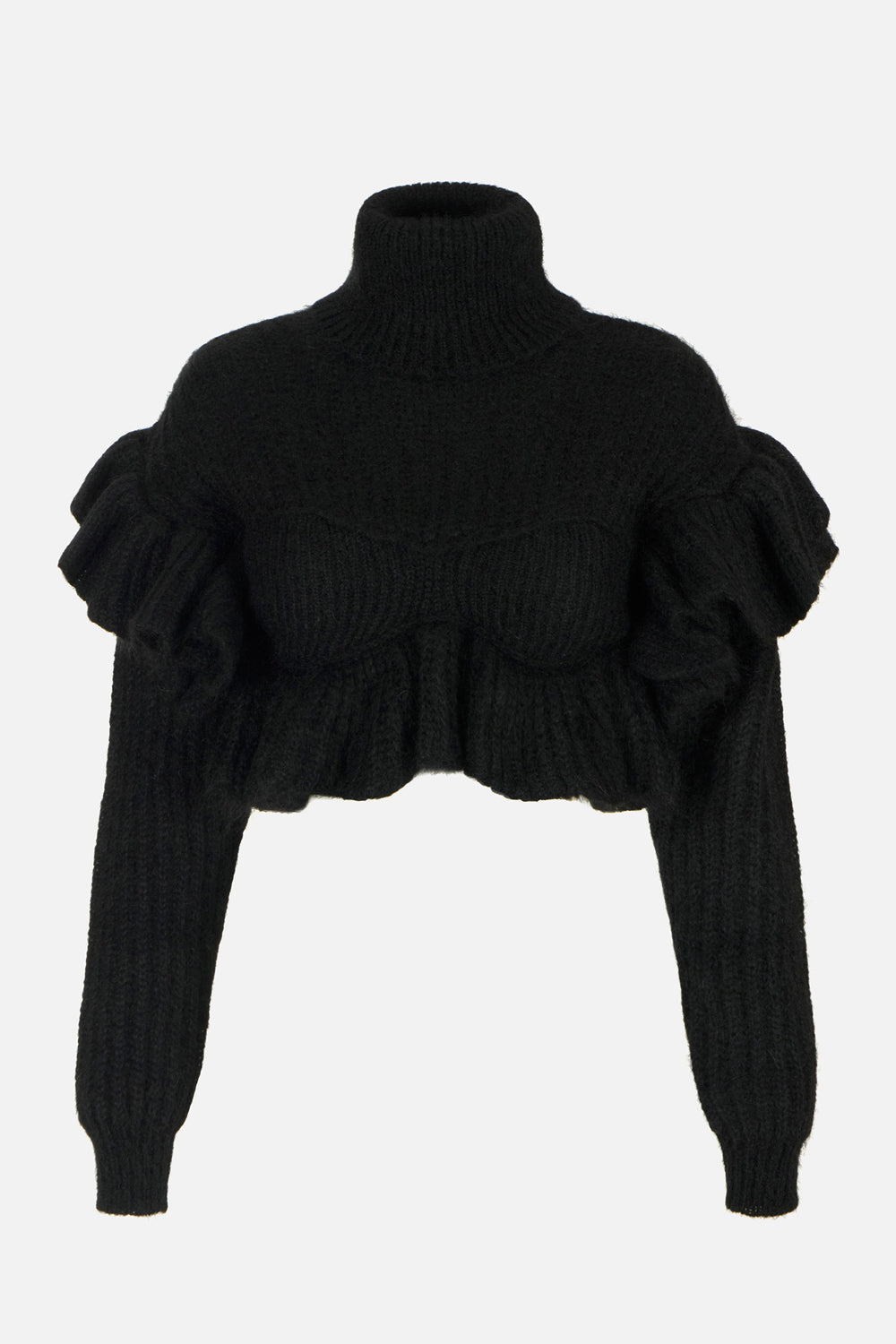 Pullover in maglia con ruches MK43T 67E2110 Elisabetta Franchi