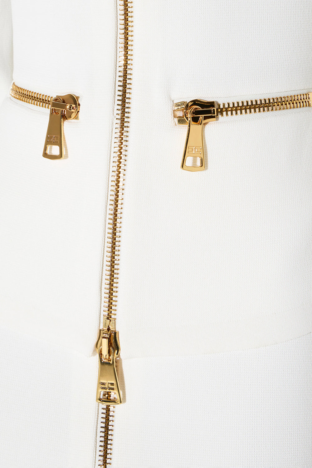 Cardigan in maglia con zip MK68B 66E2360 Elisabetta Franchi