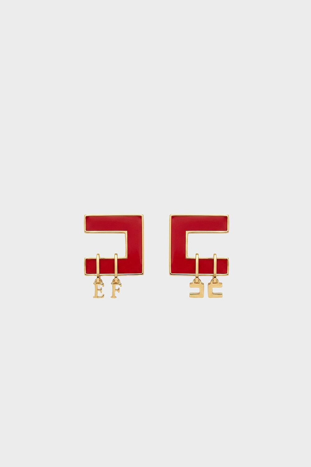 Orecchini con logo OR34K 66E2CG5 Elisabetta Franchi