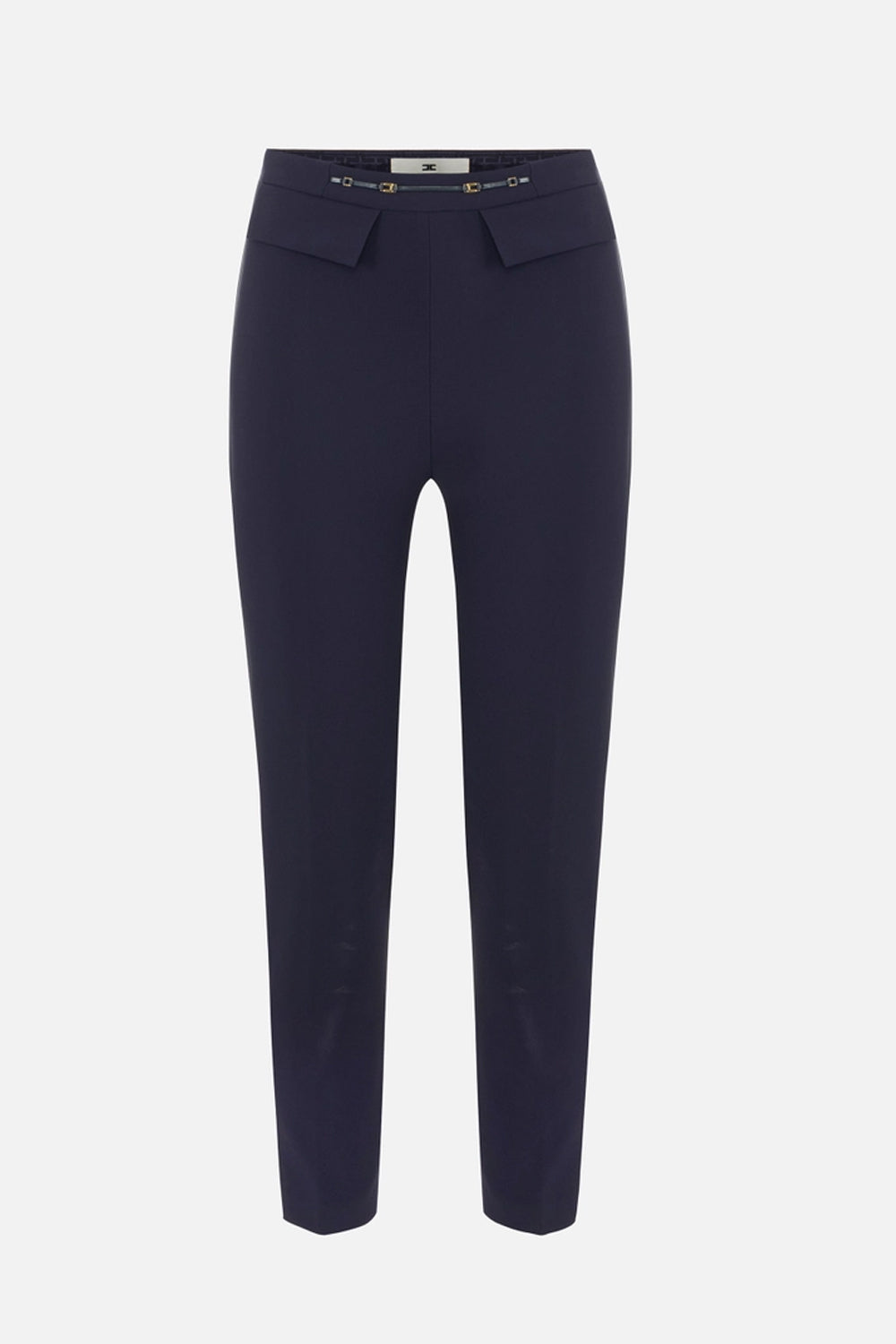 Pantaloni in doppio crêpe stretch<BR/> PA195 66E2H88 Elisabetta Franchi