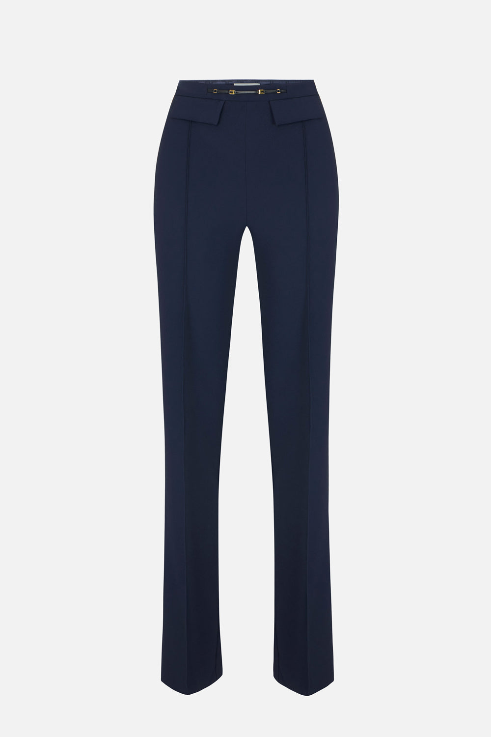 Pantaloni in doppio crêpe stretch<BR/> PA196 66E2H88 Elisabetta Franchi