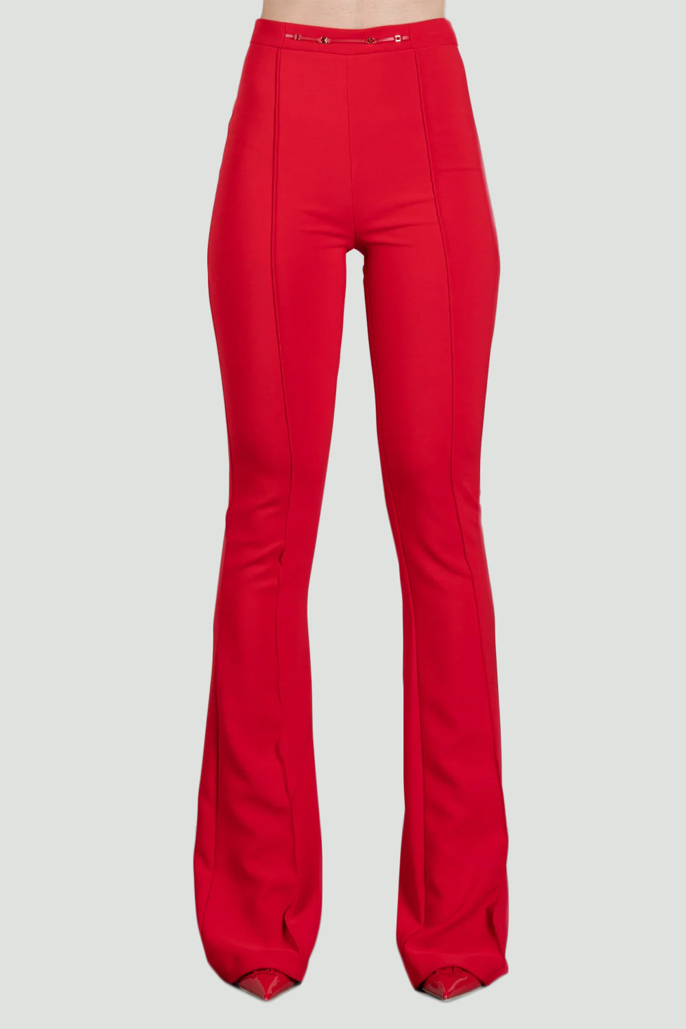 Pantaloni in doppio crêpe stretch<BR/> PA197 66E2CG5 Elisabetta Franchi