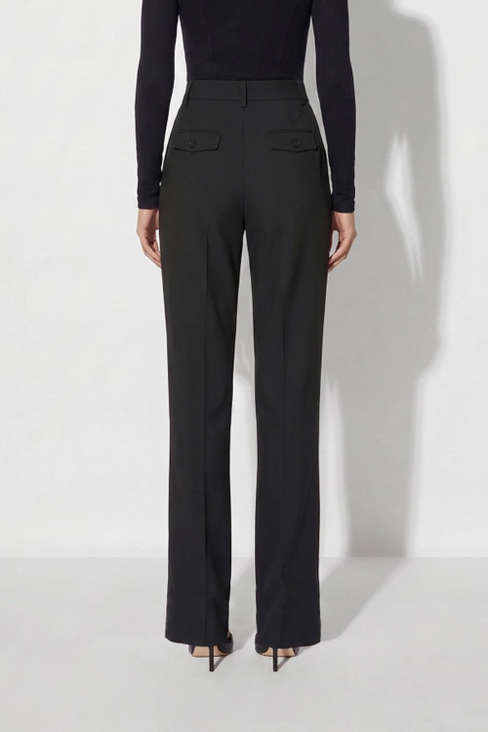 Pantaloni in gabardina fluida PA213 67E2110 Elisabetta Franchi
