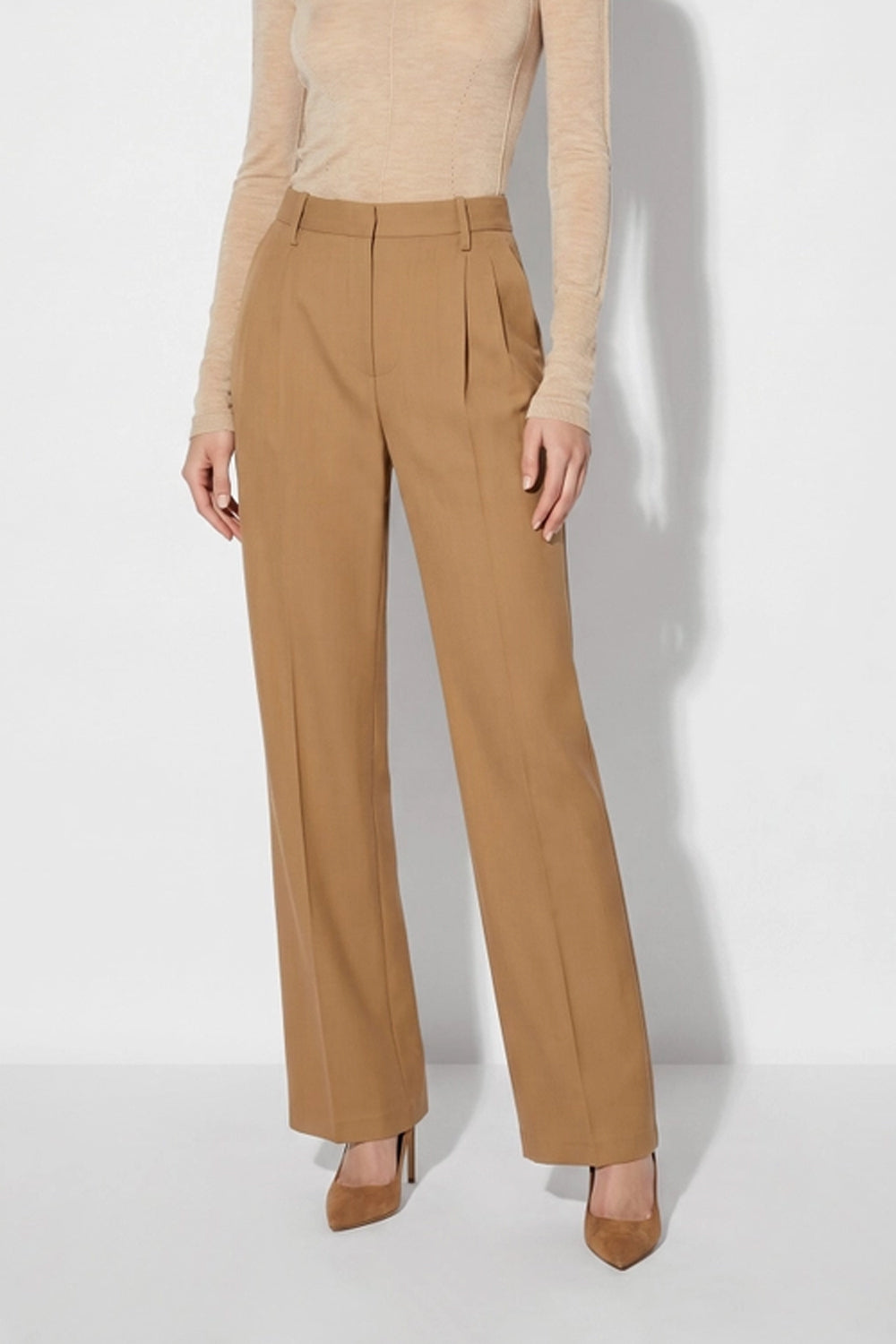 Pantaloni in gabardina fluida PA213 67E2AI6 Elisabetta Franchi