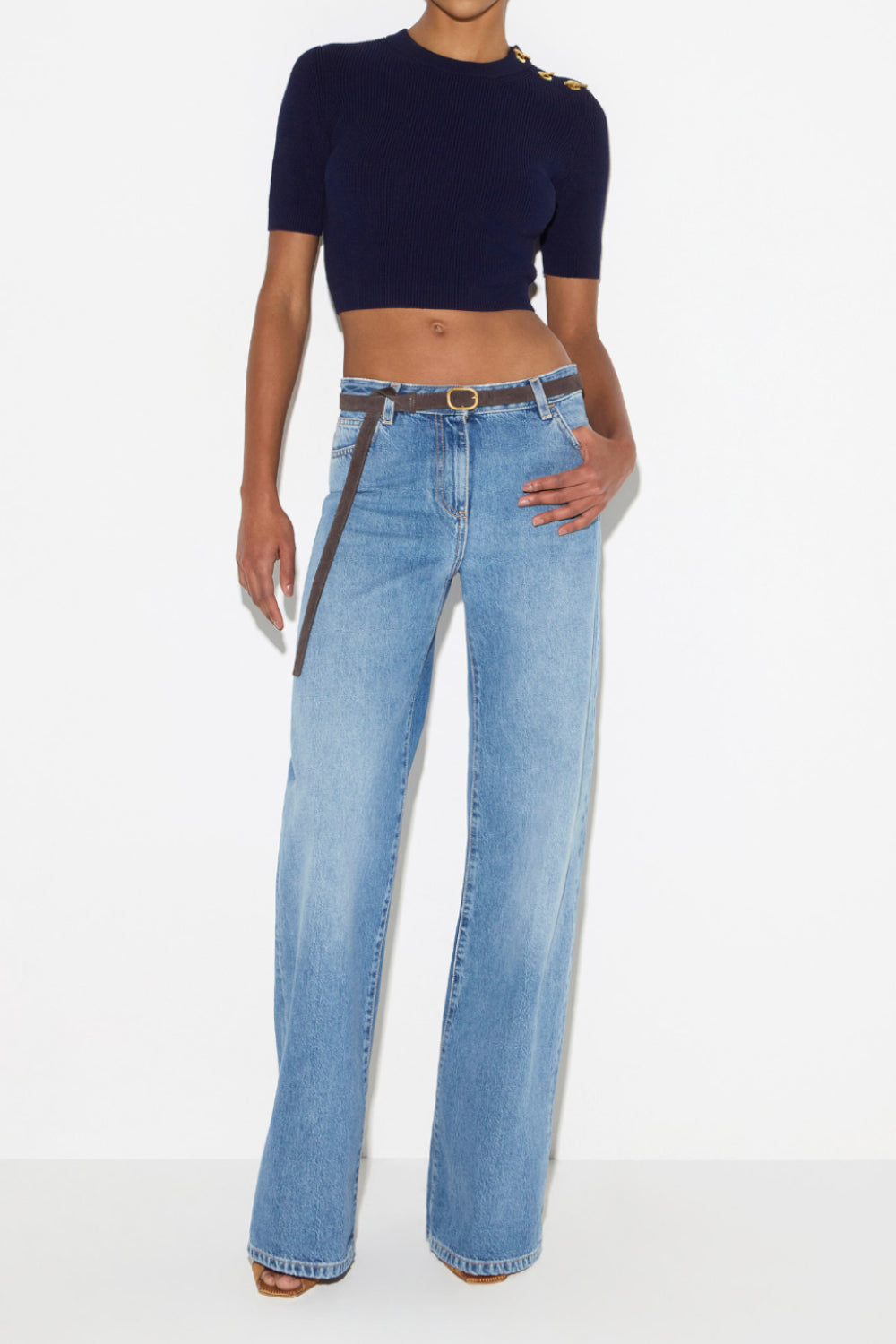 jeans a palazzo PJ20N 66E3139 Elisabetta Franchi