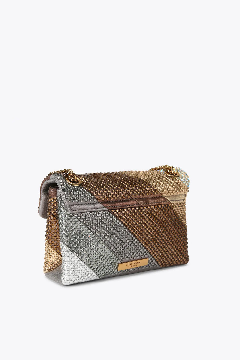BORSA MINI CRYSTAL KENSINGTON 2051265609 /METAL COMB Kurt Geiger London