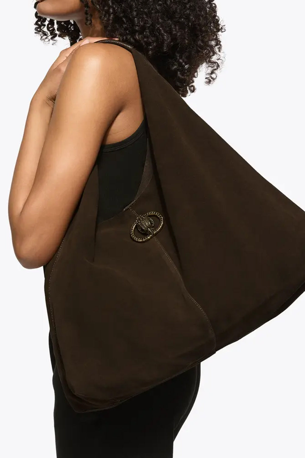 large chelsea slouch hobo bag 5049731209 /DARK BROWN Kurt Geiger London