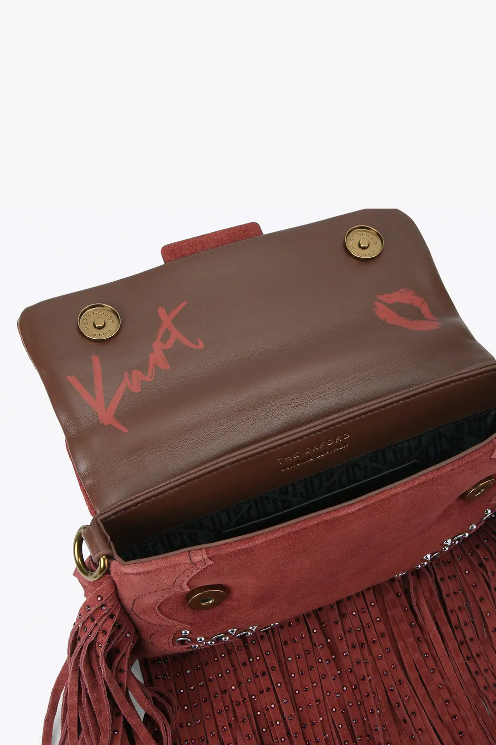 oxford fringe shoulder bag 5842954219 /WINE Kurt Geiger London