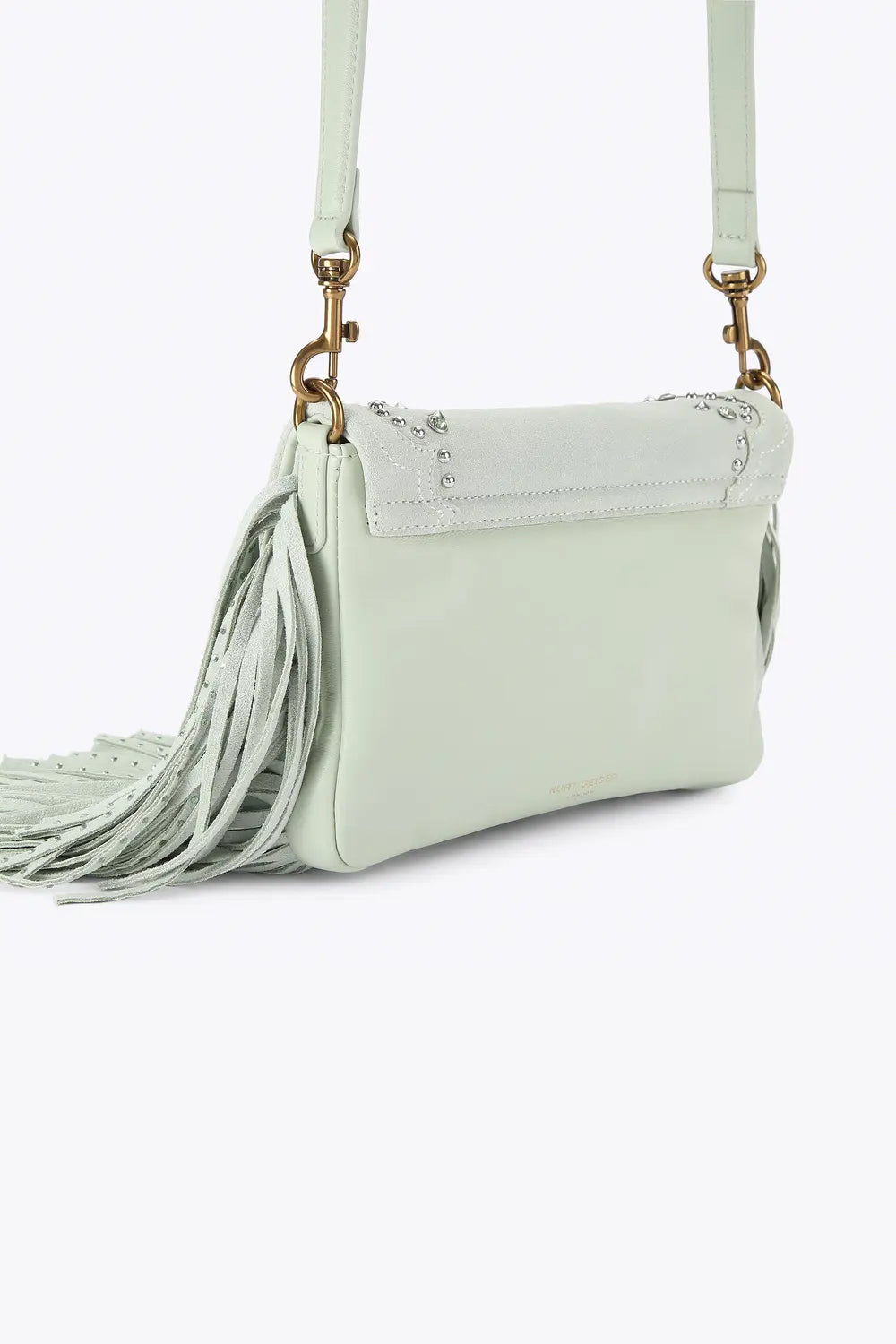 oxford fringe shoulder bag 5842973219 /GREEN Kurt Geiger London