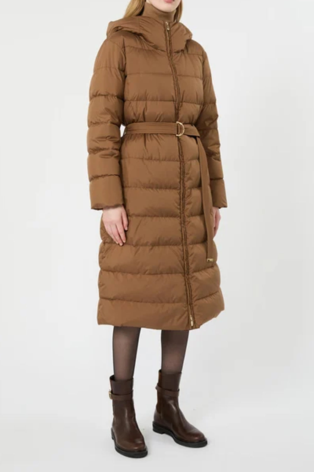piumino lungo MSTCANNETI 003CUOIO Max Mara Studio
