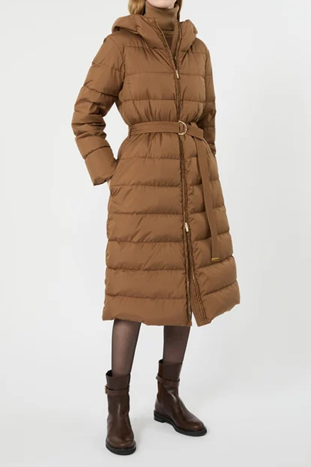 piumino lungo MSTCANNETI 003CUOIO Max Mara Studio