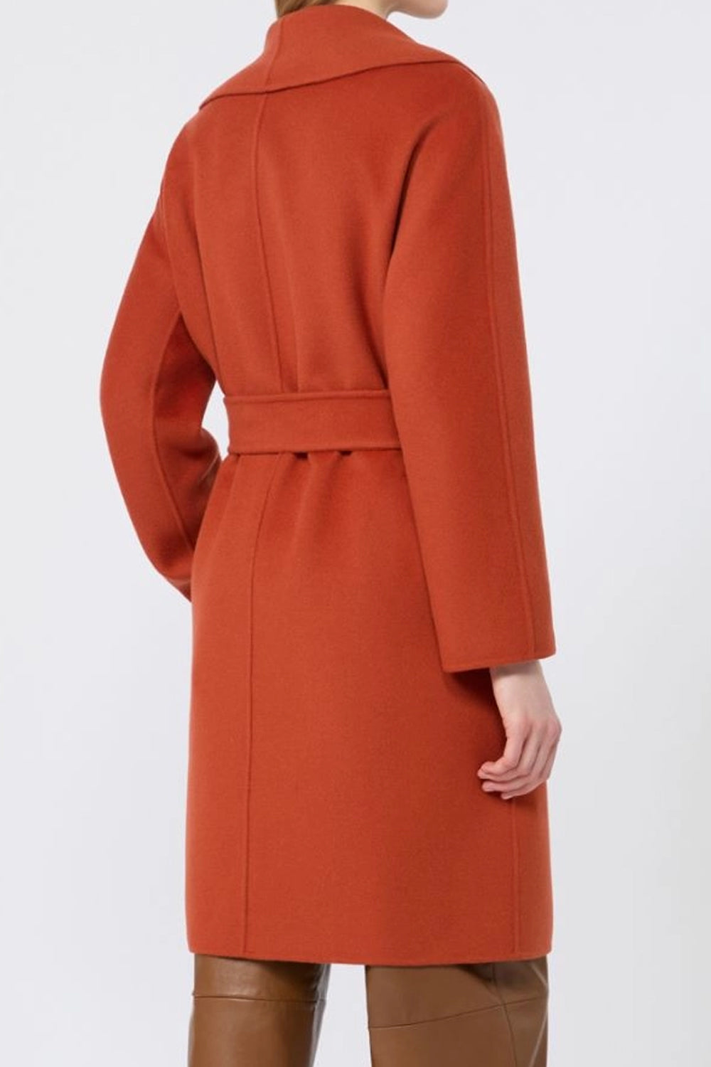 Cappotto a vestaglia in lana, cachemire e seta MSTESTREMO 084TERRACOTTA Max Mara Studio