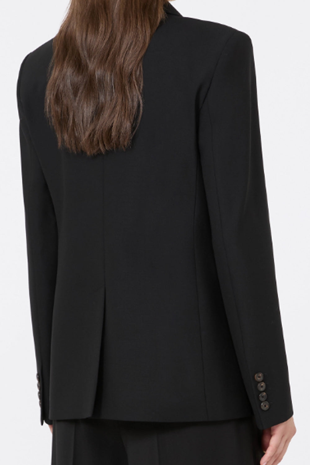 Blazer doppiopetto in saglia di lana MSTGIOIOSA 005NERO Max Mara Studio