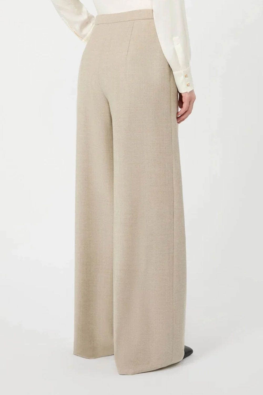 Pantalone jogging in flanella di lana MSTRECENTE 052BEIGE Max Mara Studio