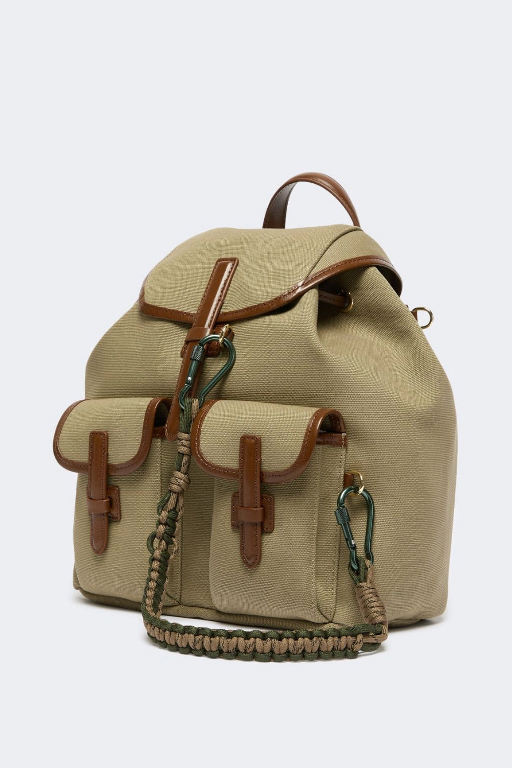 Zaino in canvas e pelle WKAPOPOLI 002FANGO Max Mara Weekend