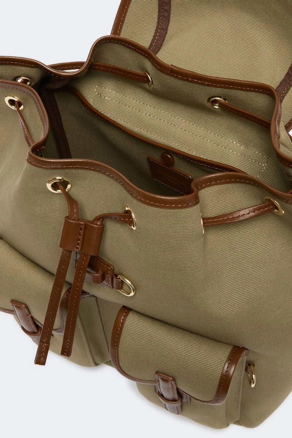 Zaino in canvas e pelle WKAPOPOLI 002FANGO Max Mara Weekend