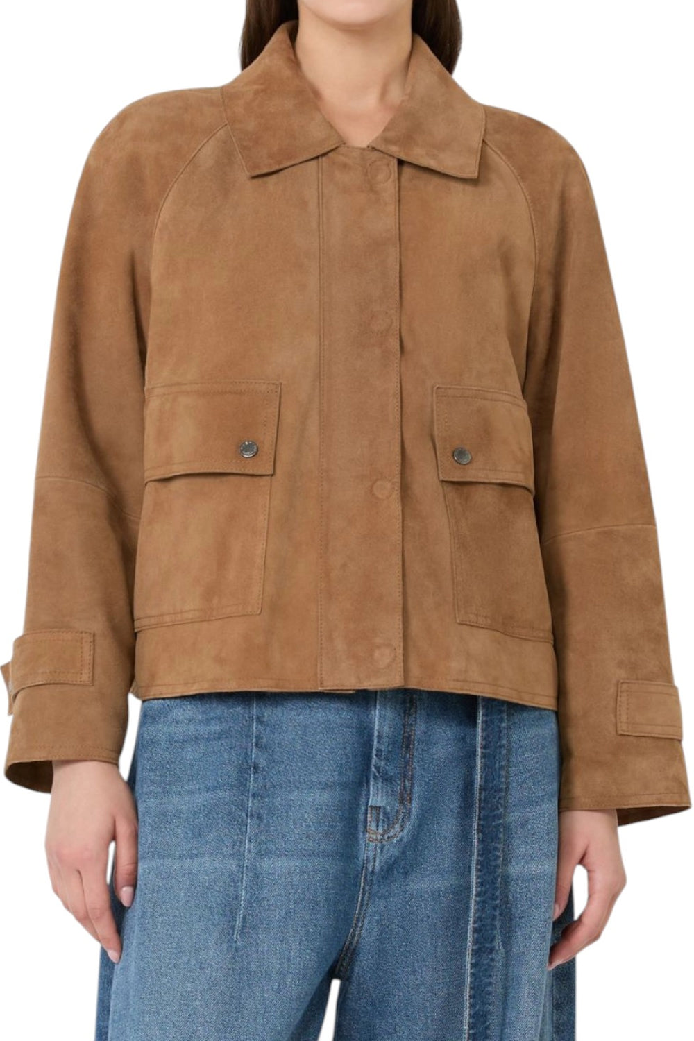 Giacca in morbido suede WKDABITO 001NOCCIOLA Max Mara Weekend
