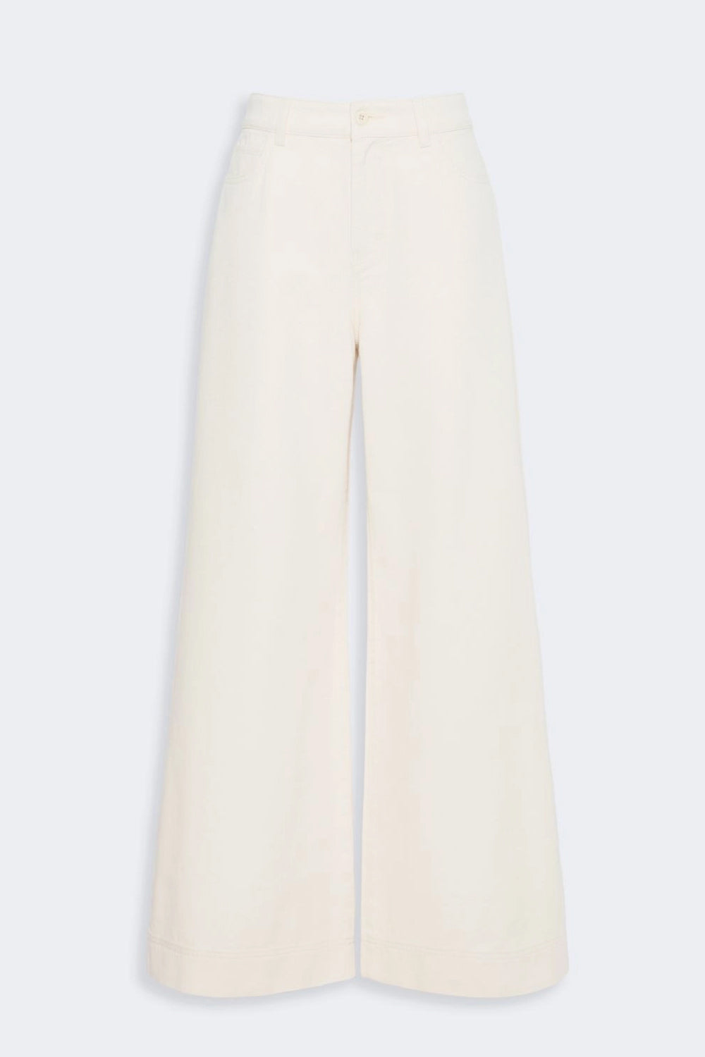 Pantalone in bull di cotone WKDCANNETI 001ECRU Max Mara Weekend