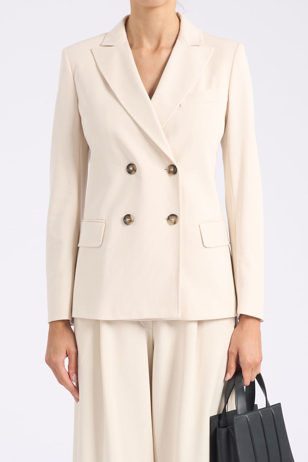 Blazer Weekend Max Mara in jersey WKDCOLIBRI 004AVORIO Max Mara Weekend