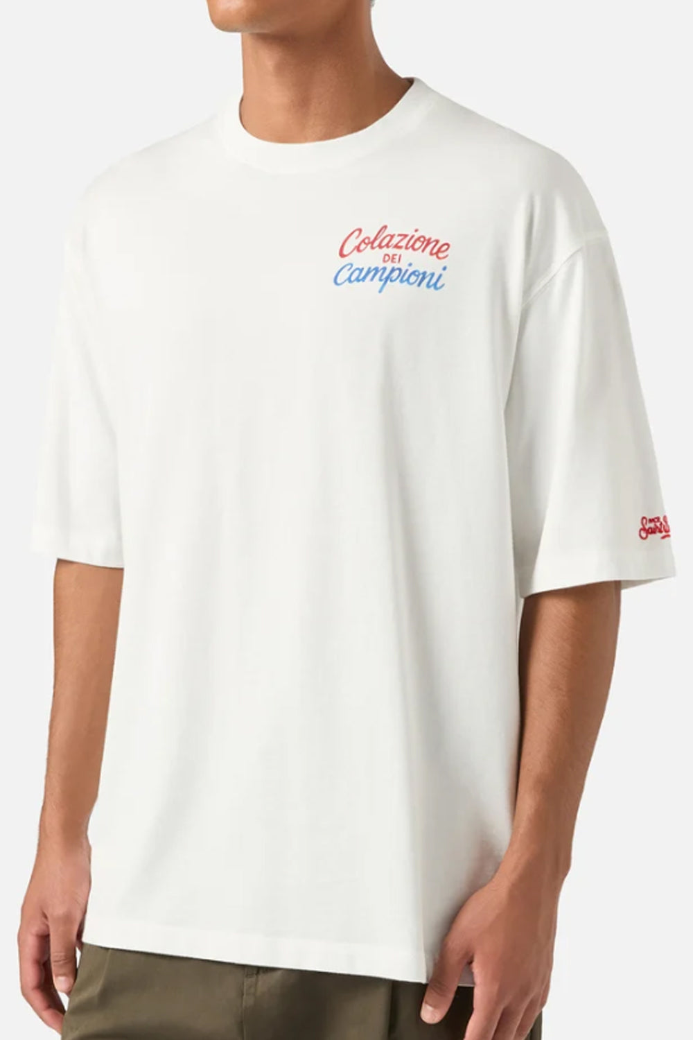 T-shirt Delmar oversize in cotone con stampa DLR0001 /00301M Mc2 Saint Barth