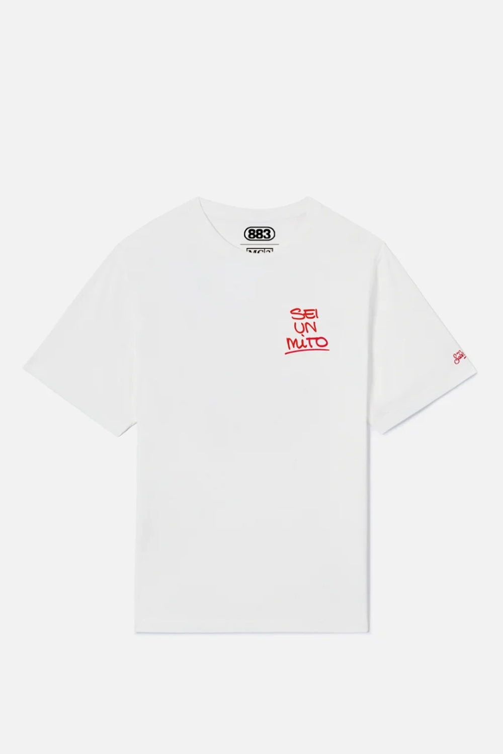 T-shirt Portland bainca con grafica Sei un mito | 883 SPECIAL EDITION PRL0002 /10015L Mc2 Saint Barth