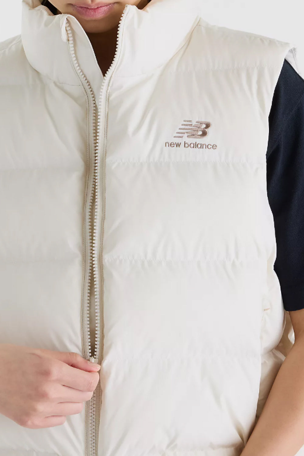 piumino smanicato con zip WJ62O4EX LIN New Balance