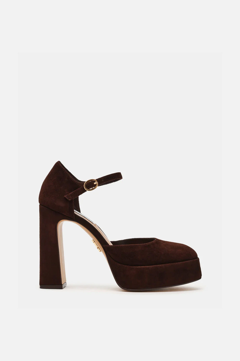 sandalo suede tacco largo LEXIE /CHO BRN SD Steve Madden