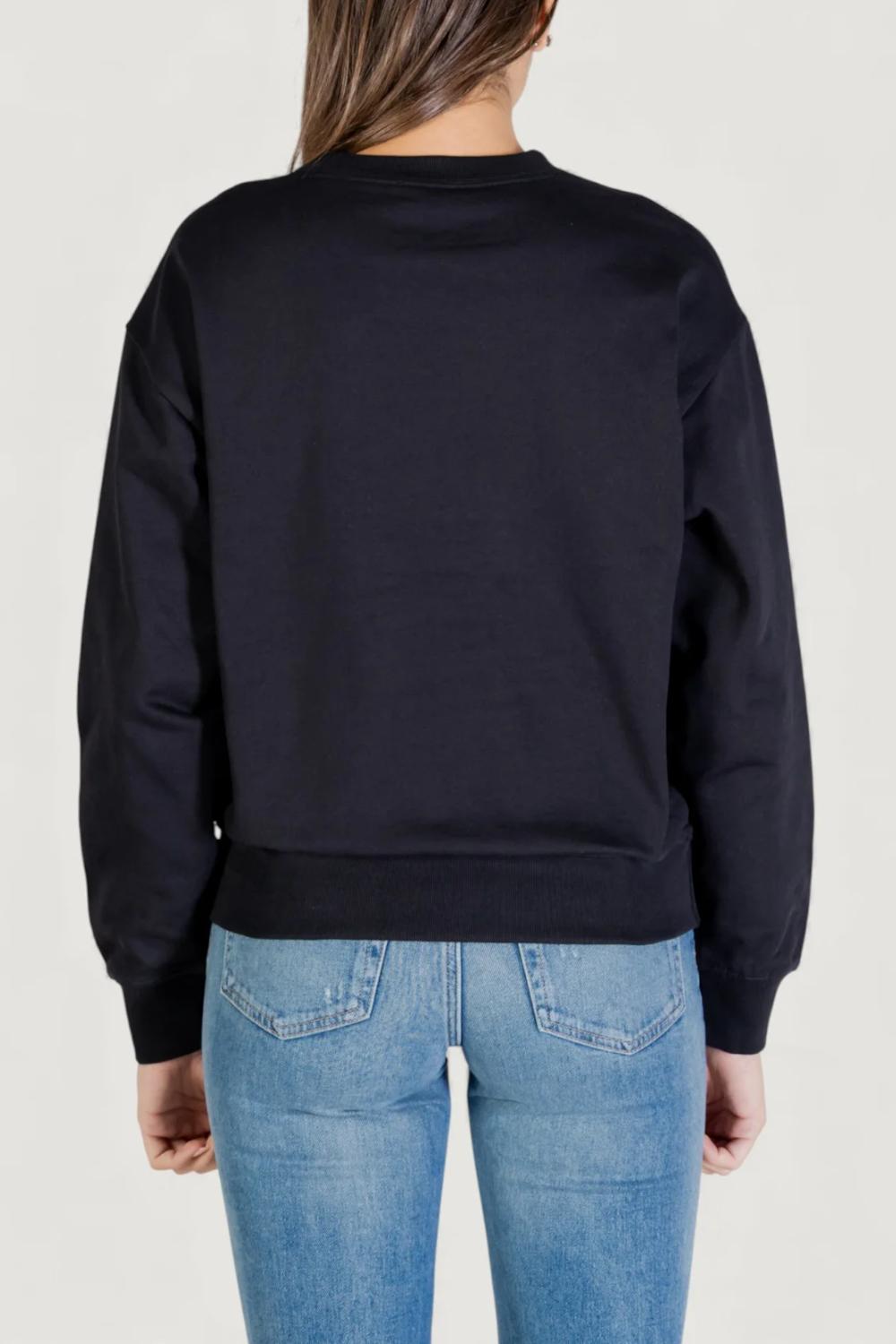 Felpa Donna Calvin Klein Jeans Girocollo con Logo Monogram Ricamato LV047E828G /UB1 Calvin Klein