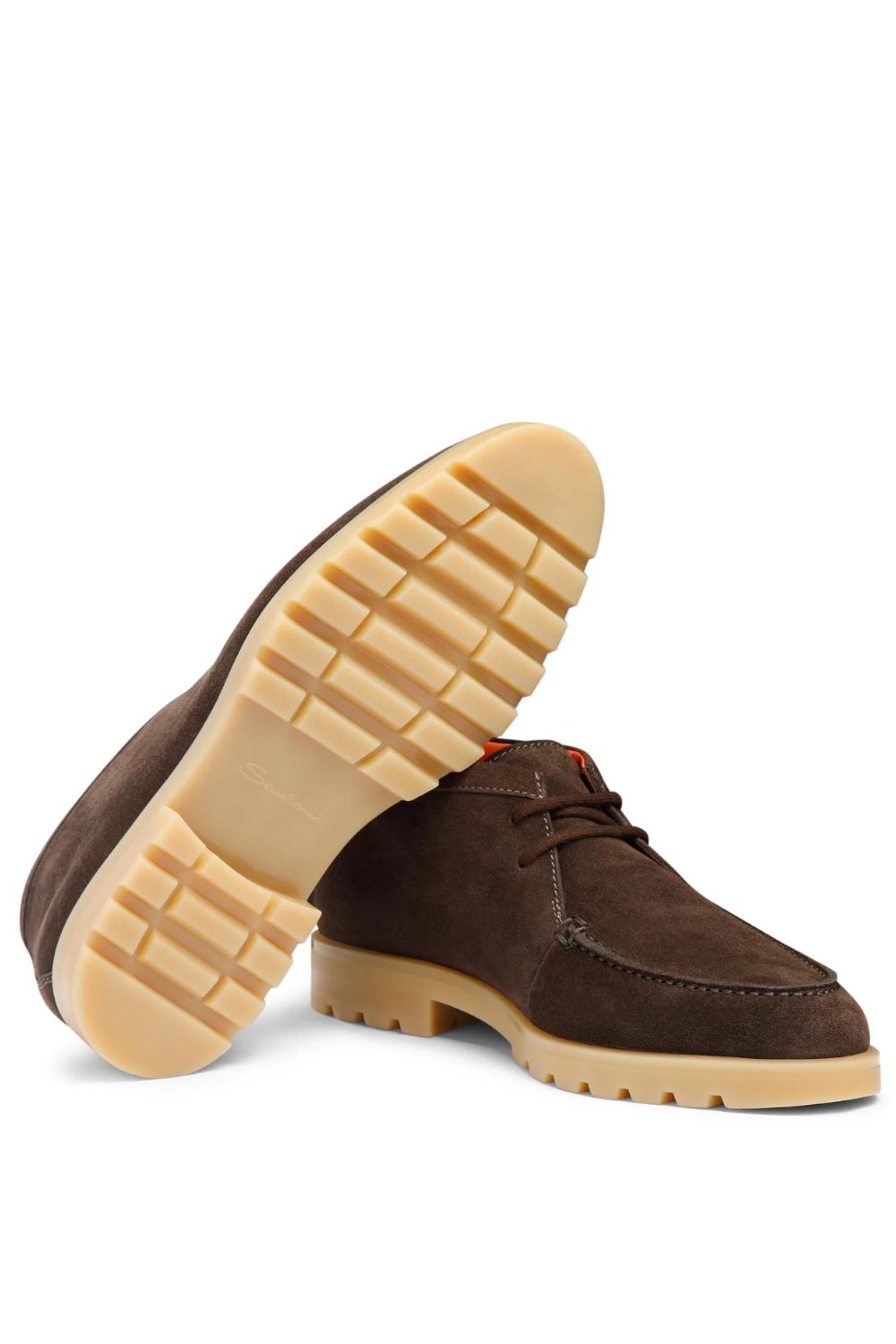 Stivaletto Desert Santoni Uomo in Suede Marrone MGDC18609AMBBSEYT50 MARRONE Santoni