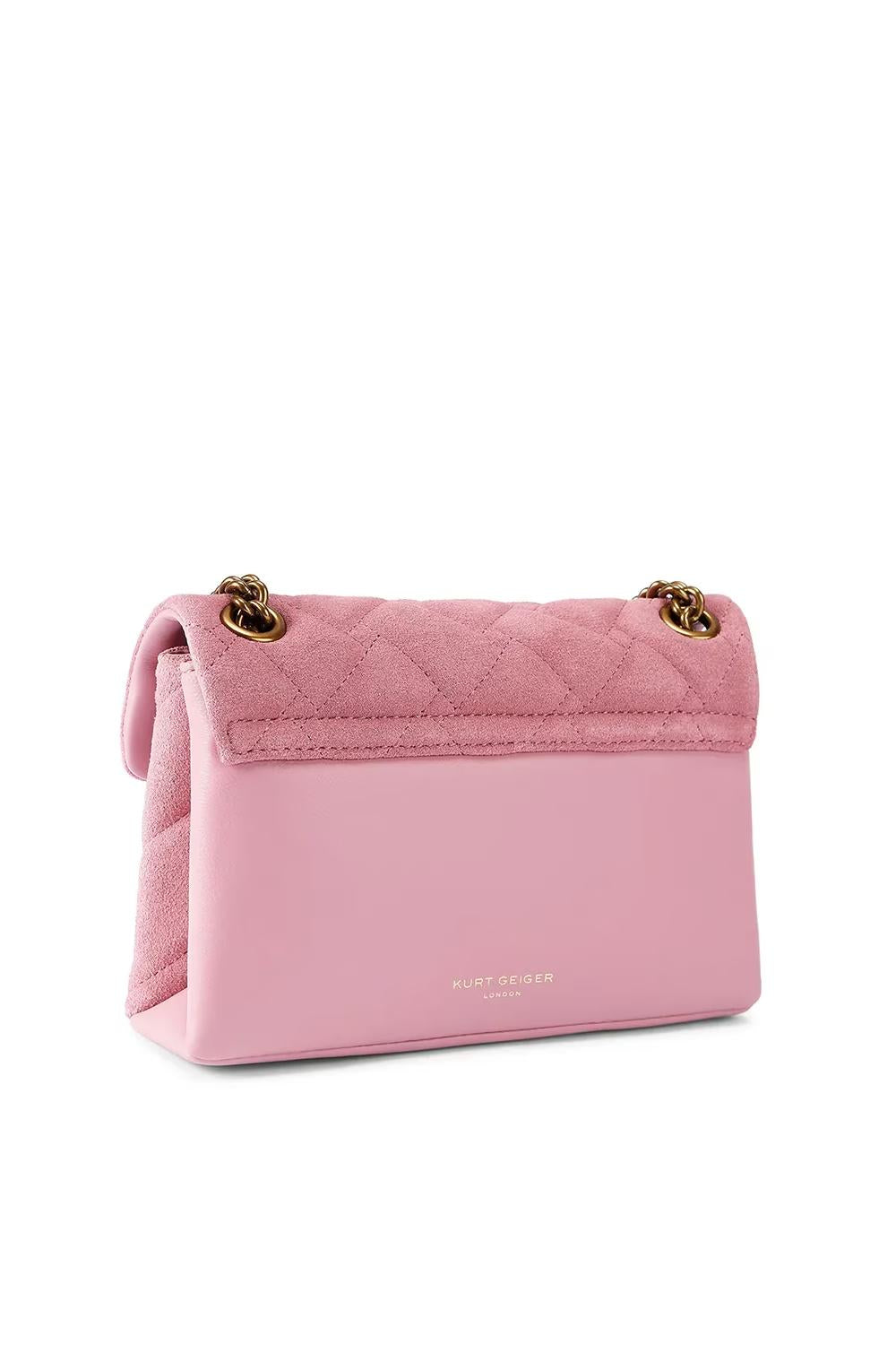 Mini Borsa a Mano Kurt Geiger London in Pelle Scamosciata 5017398219 /PINK Kurt Geiger London