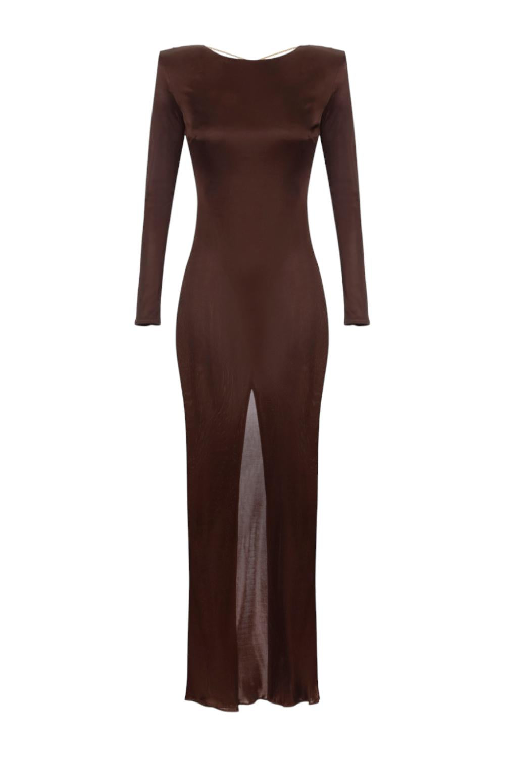 Abito Red Carpet in jersey di viscosa lucida<BR/> ABR10 56E2EA4 Elisabetta Franchi