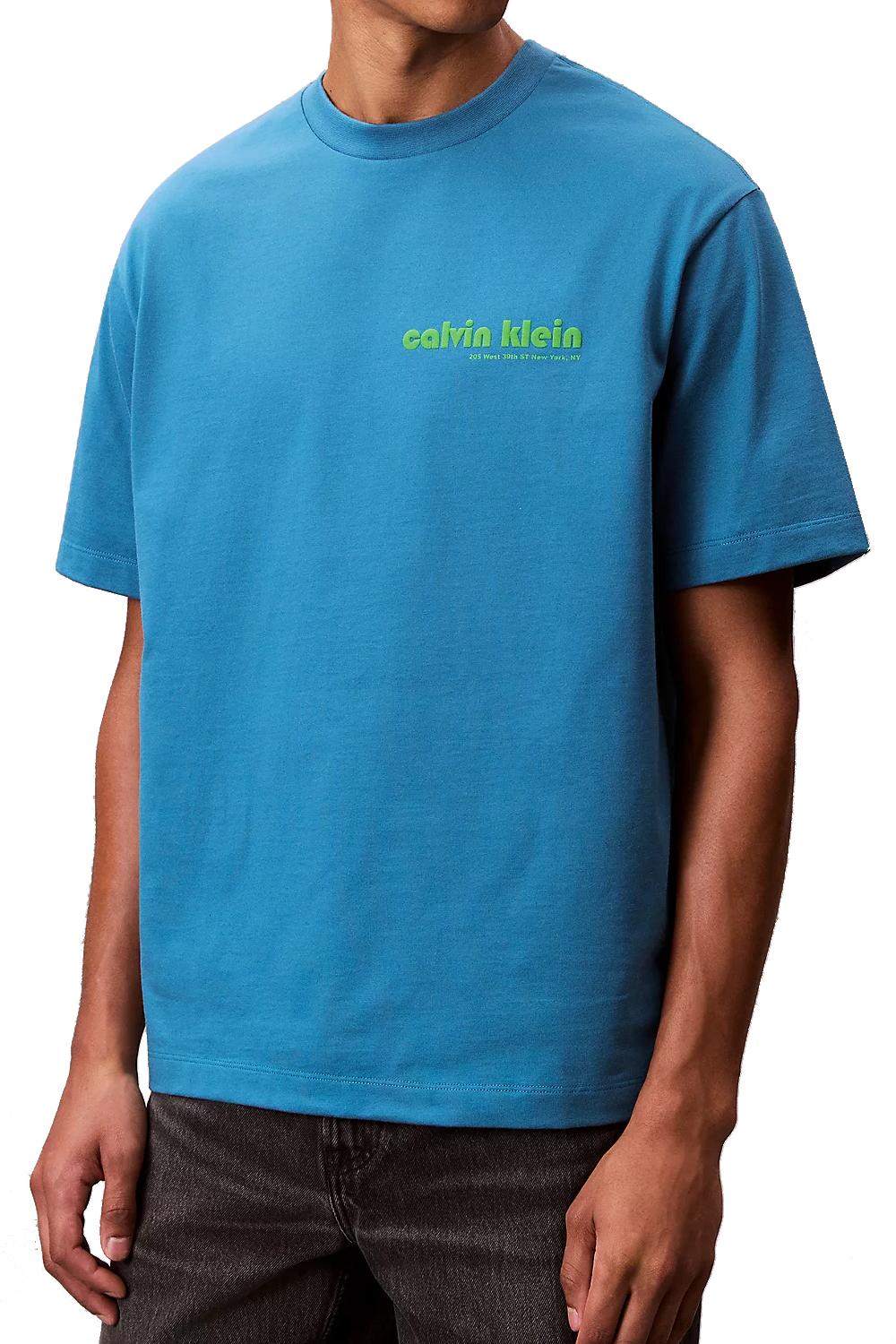 T-shirt con logo Calvin Klein taglio relaxed<BR/> LV04RC829G CCY Calvin Klein