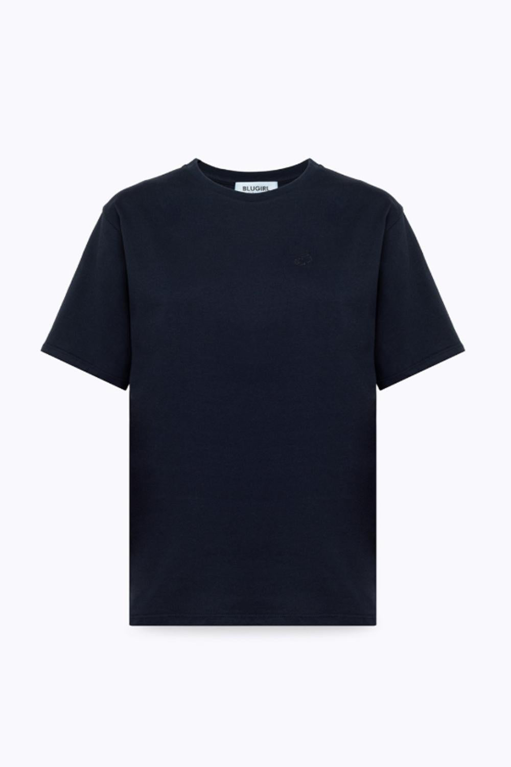 T-SHIRT REGULAR IN JERSEY CON LOGO RA6043 J384193713 Blugirl