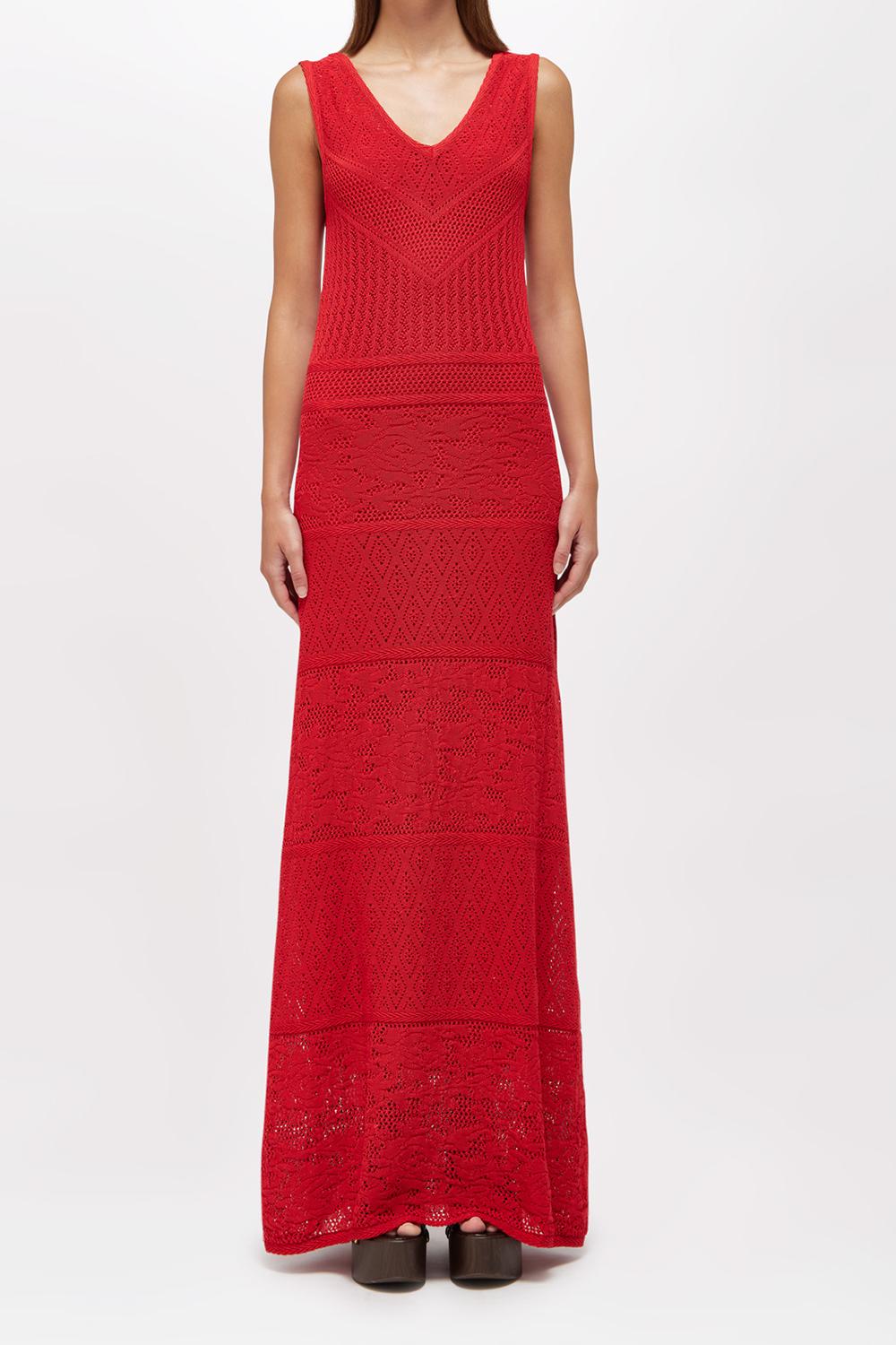 ABITO LUNGO IN MAGLIA DI MISTO COTONe RA6083 MA09S81663 Blugirl