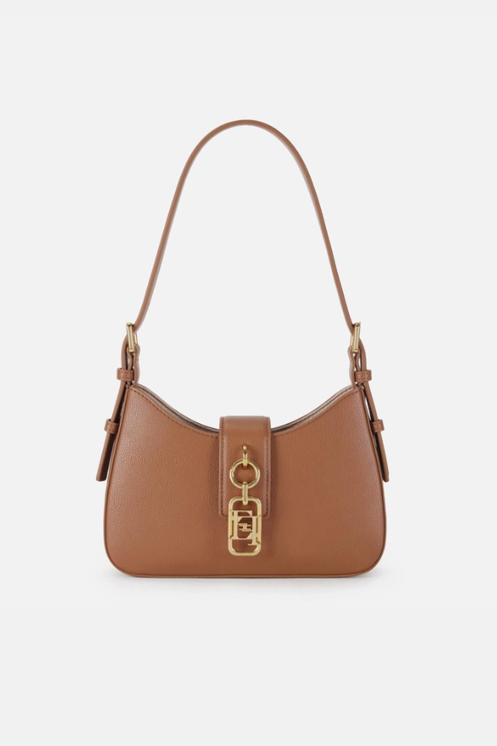 Borsa a Spalla Donna con Charm Logo BS24A 62E2600 Elisabetta Franchi