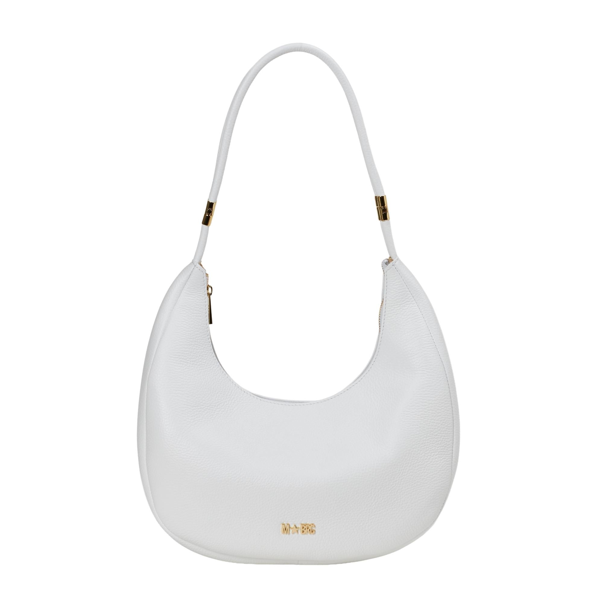 BORSA IN PELLE LINEA TUBOLAR H230 /BIANCO M Brc