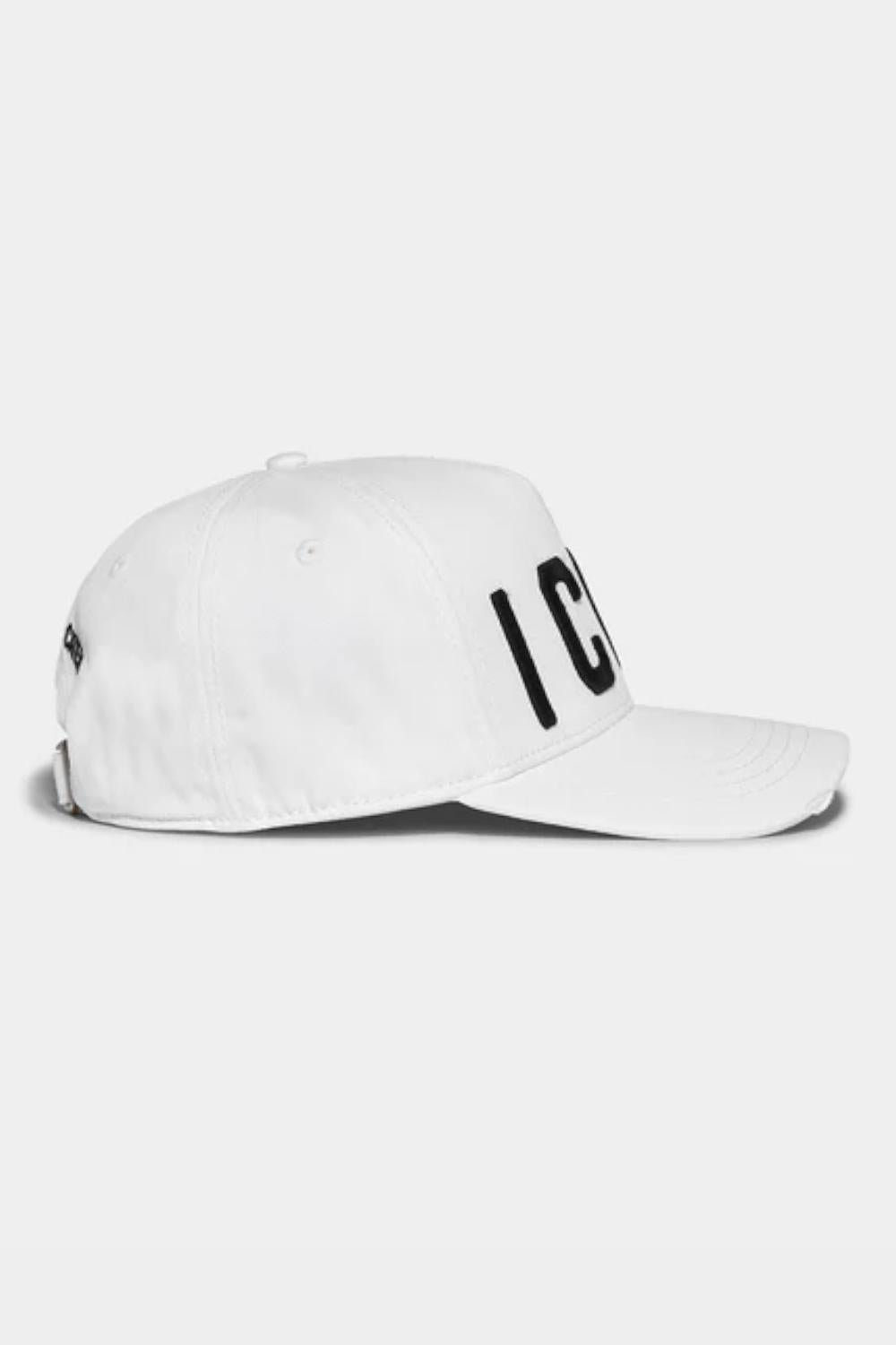 Cappello Baseball Dsquared2 in Cotone Logo e Slogan Ricamati BCM04120 5C00001M072BIANCO Dsquared2