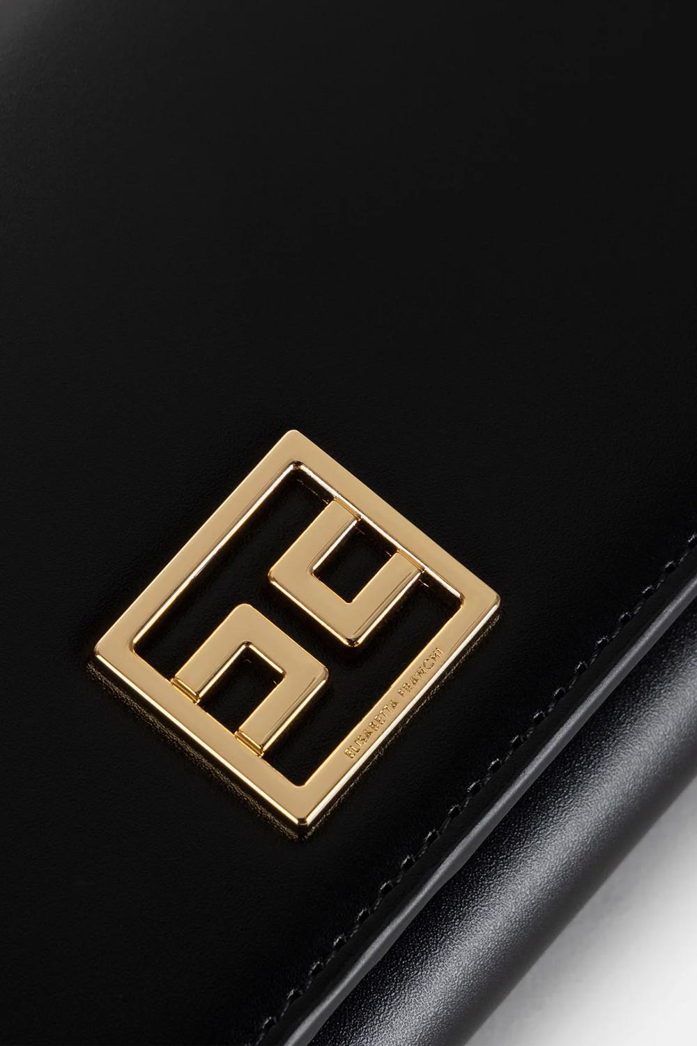 Portafoglio grande con placca logo in metallo<BR/> PF02A 51E2110 Elisabetta Franchi