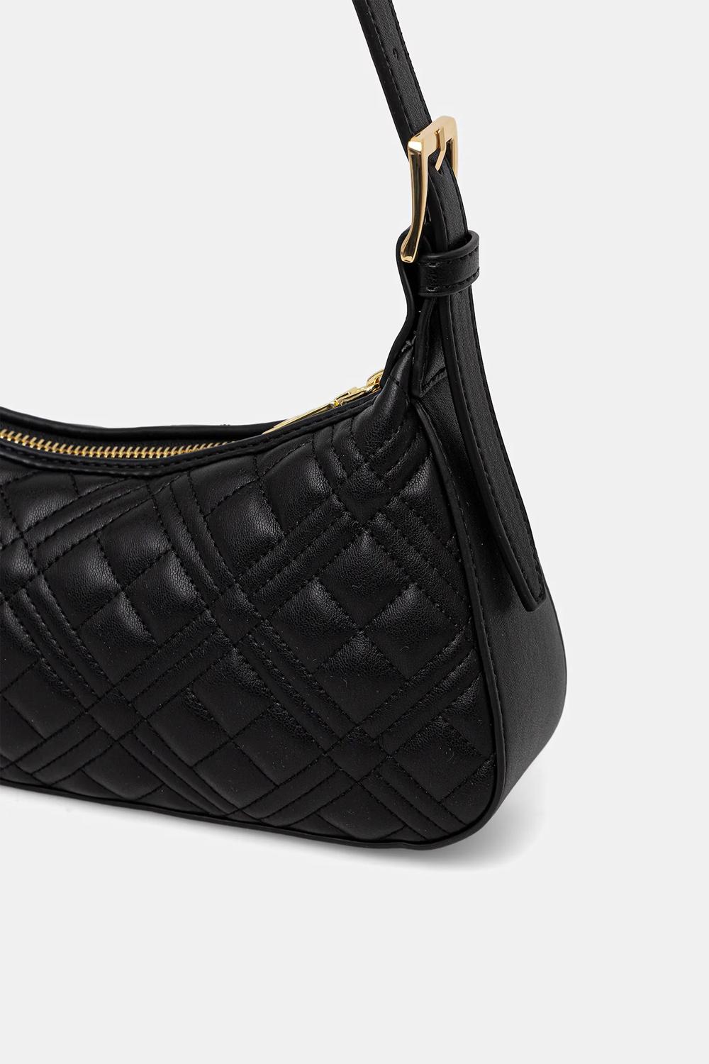 Piccola Borsa Love Moschino in Pelle Sintetica con Zip e Manico Regolabile JC4142PP0N LA0000 Love Moschino