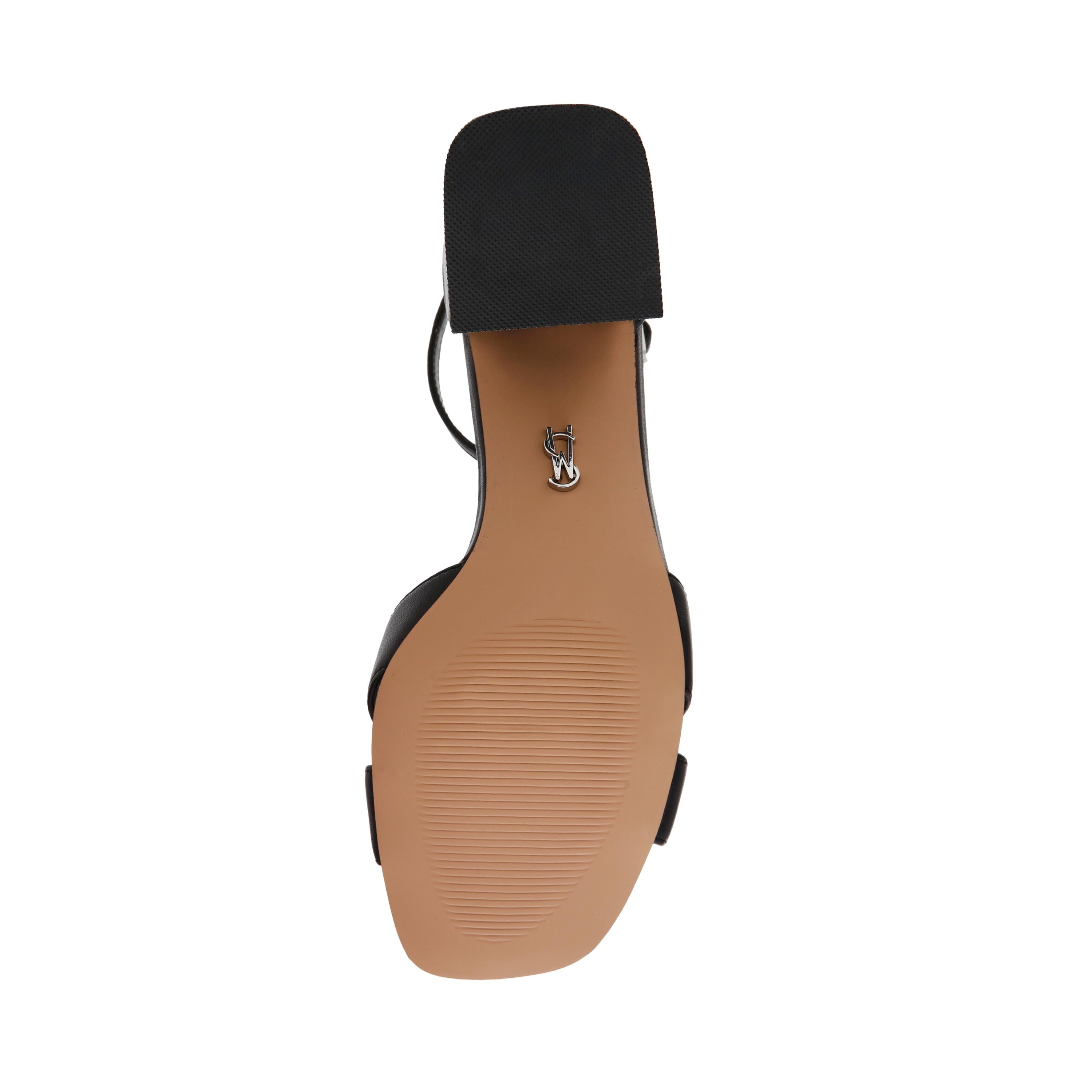 Sandali con tacco largo Steve Madden FERGIE BLACK LEATHER Steve Madden