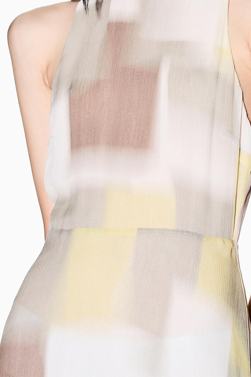 Abito midi con stampa astratta allover<BR/> XW001963 AF21554F1060 Armani Exchange