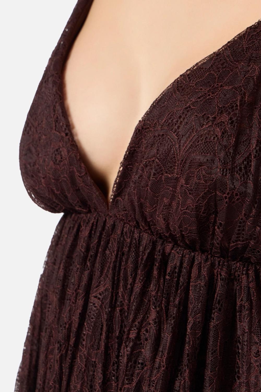 Mini abito in pizzo floreale AB970 62E2644 Elisabetta Franchi